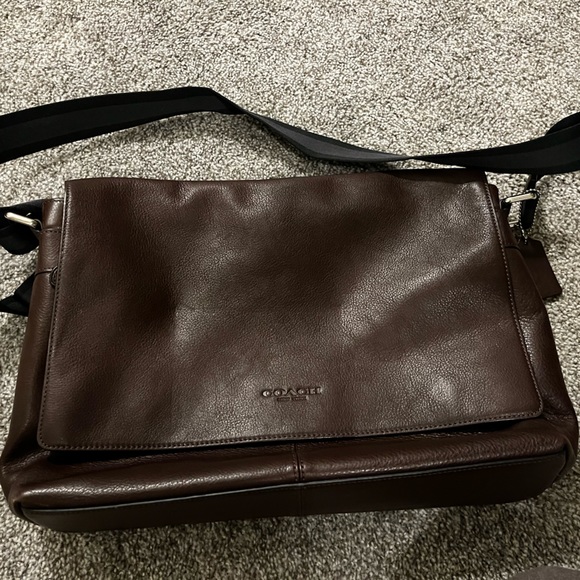 Coach Bags Coach Leather Laptop Messenger Bag Brown Laptop Bag Poshmark